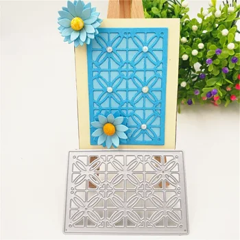 

Metal Cutting Dies For Scrapbooking Flower Prism Hollow Edge Halloween Paper Card Craft Background Decor Frame Stencil Template