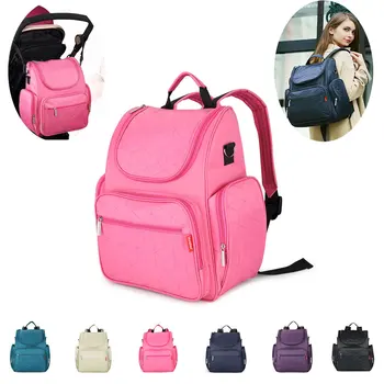 

Mummy Multifunctional Stroller Bag Mom Nappy Large Capacity Diaper Organizer Hand Bags Maternity Fashion Nylon Travel Backpack