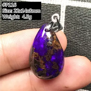 

Top Natural Royal Purple Sugilite Pendant Jewelry For Women Lady Man Crystal 22x14x8mm Beads Silver South Africa Stone AAAAA