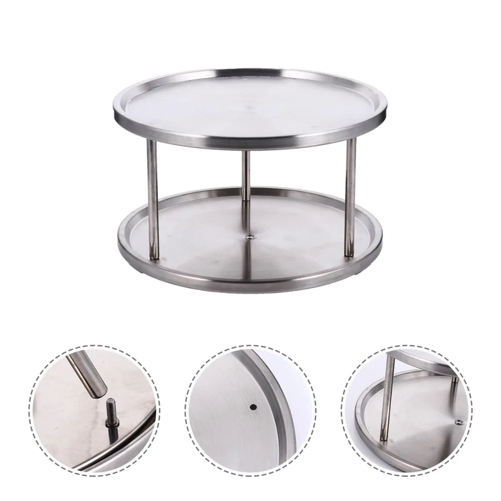 

1pc Portable Stainless Steel Multifunctional Commodity Shelf Storage Holder Kitchen Rack Storage Rack Cruet Rack Dish Rack