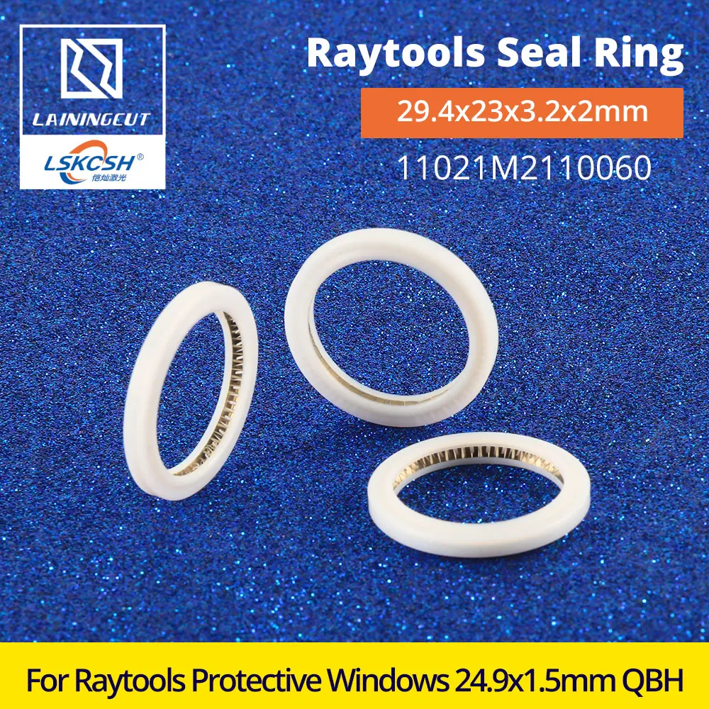 LSKCSH Raytools уплотнительное кольцо 29,4x23x3,2x2 мм 11021M2110060 для Raytools BT210S BT240S BM109 защитные окошки 24,9x1,5 мм QBH