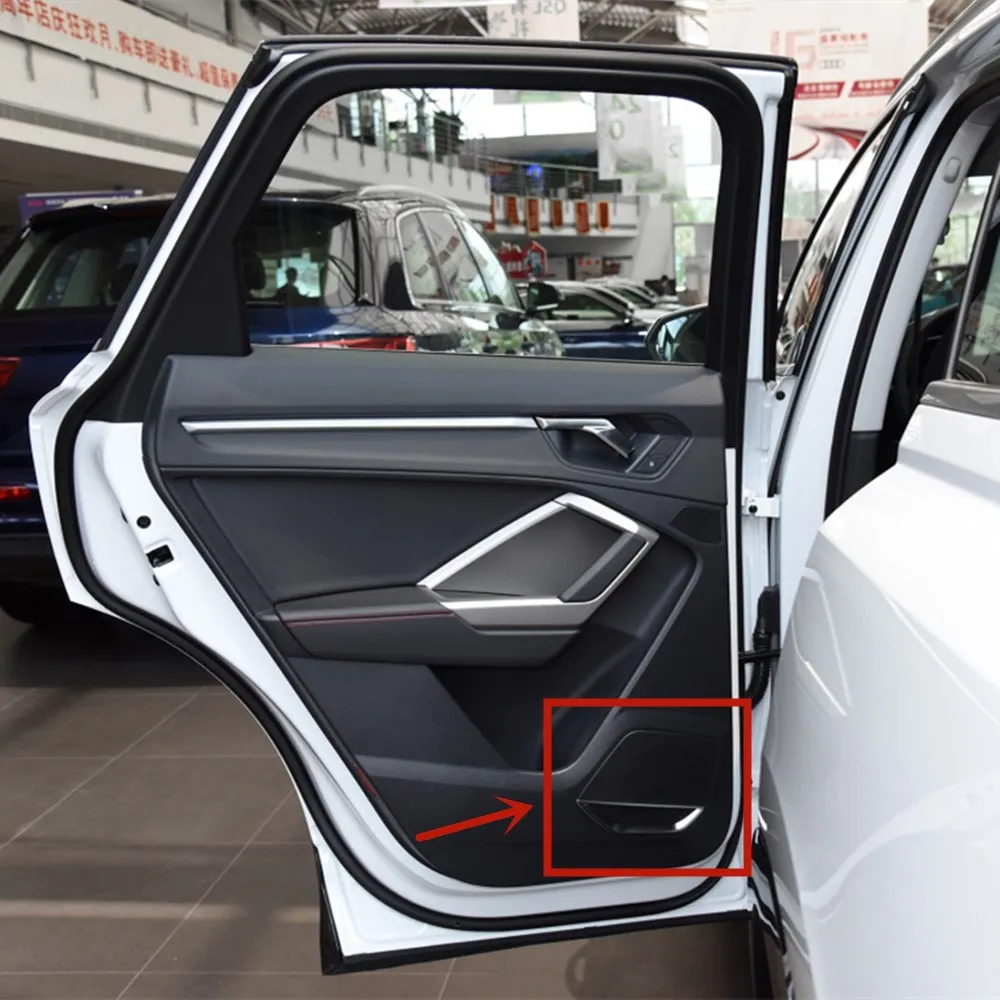 Для Audi Q3 F3B автомобильный Стайлинг Дверь ворота громкий динамик звук хромированный динамик накладка рамка наклейка интерьерные аксессуары