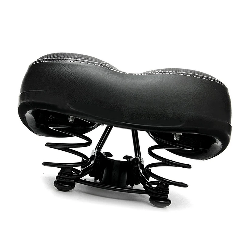 New Shock Absorbing Hollow Bicycle Saddle PVC Fabric Soft MTB Cycling Road Mountain Bike Seat Accessories | Спорт и развлечения