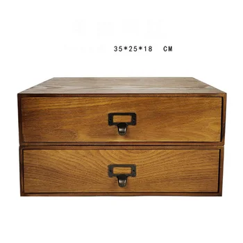 

antique handmade two steps of chest storing box wooden