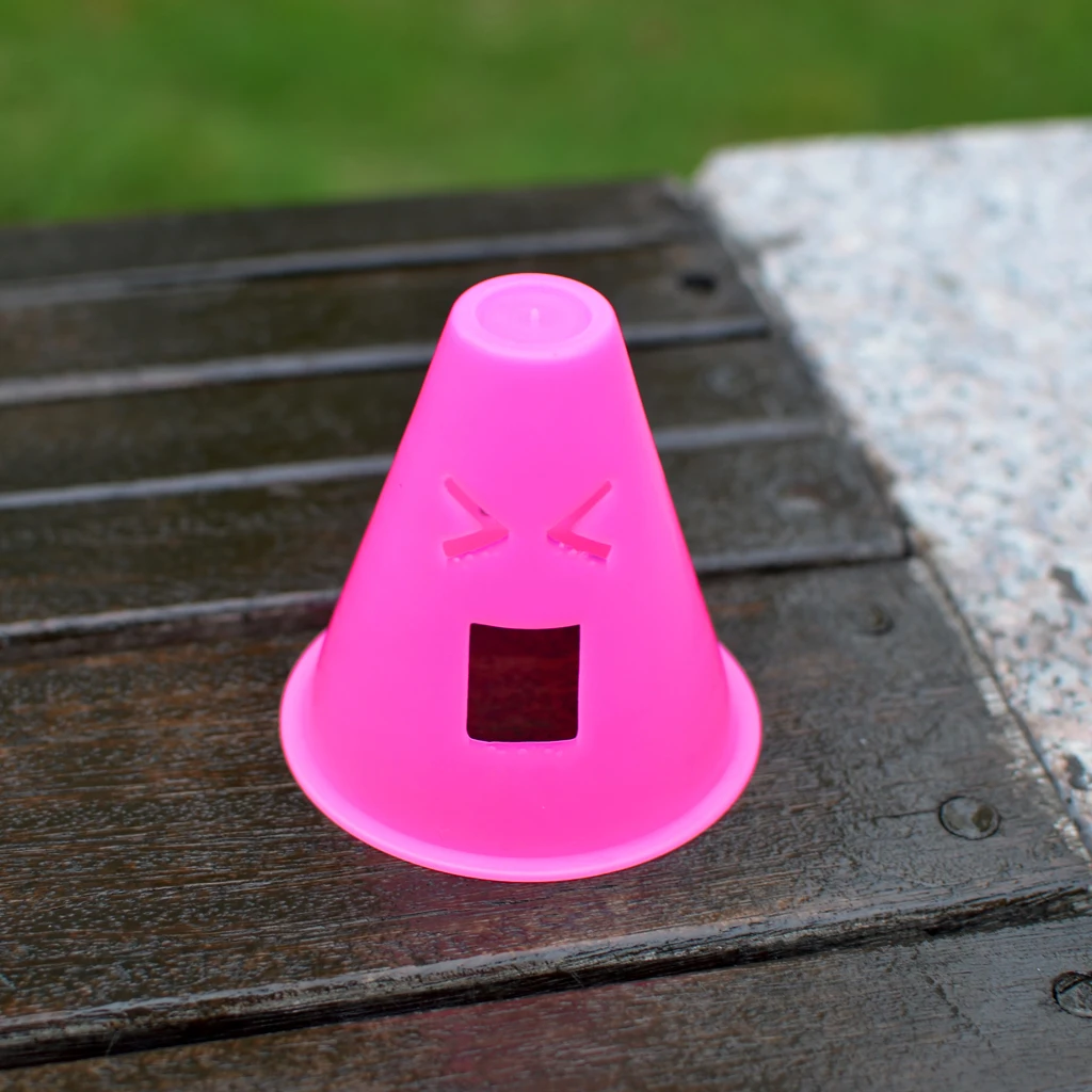 10 Pieces Windproof Bright Color Marker Cones Slalom Roller Inline Skating Sport Cone