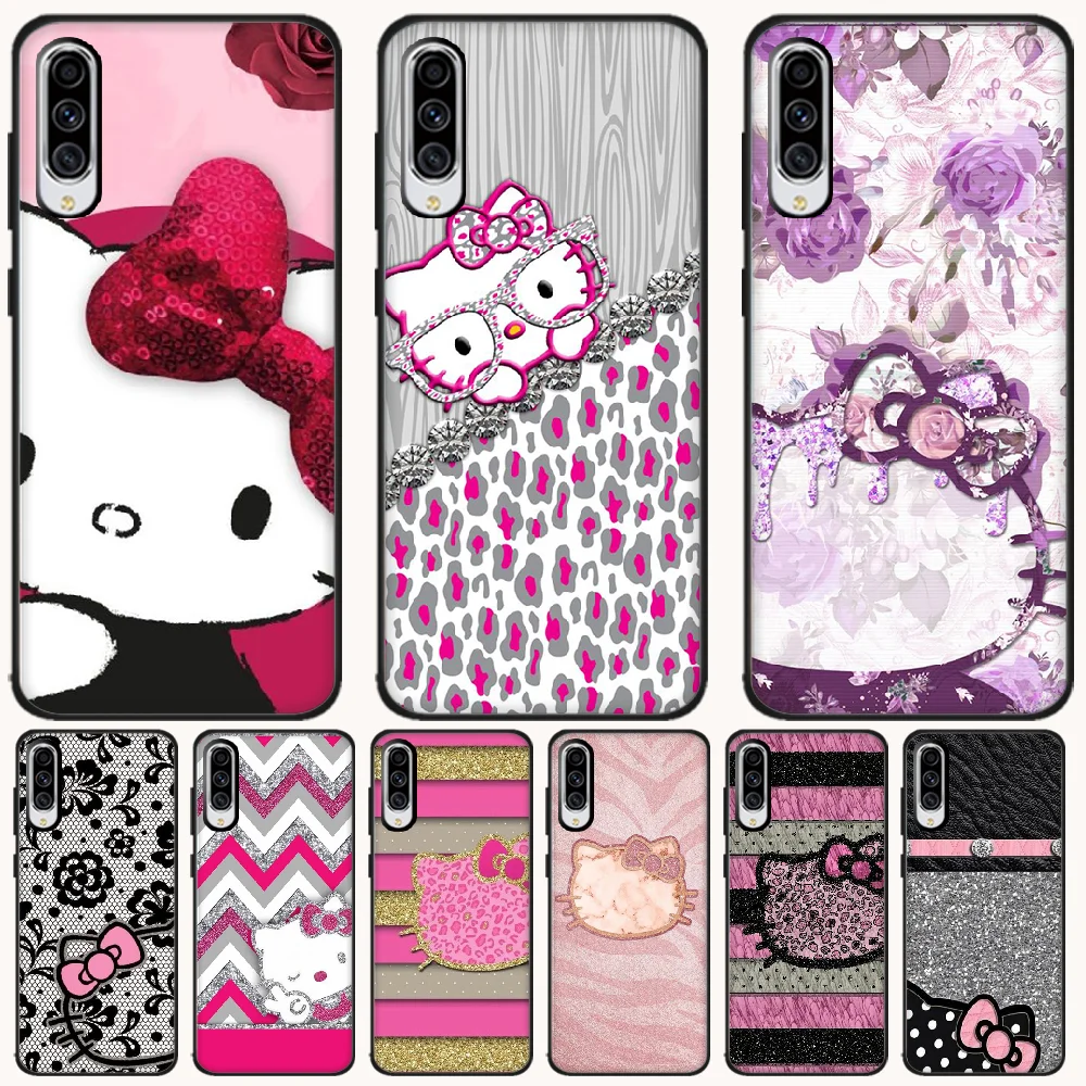 

OFFeier bling hello kitty DIY Printing Phone Case cover Shell For Samsung A10 20 30 40 50 70 10S 20S 2 Core C8 A30S A50S