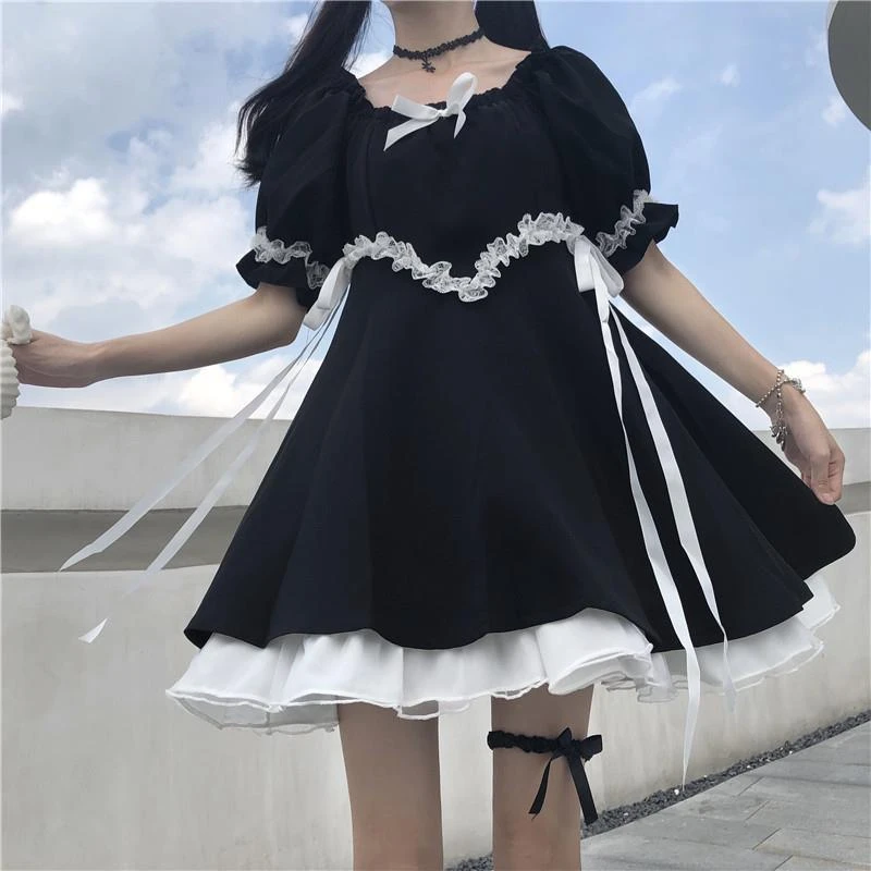 Japanese Summer Gothic Kawaii Soft Girl ...