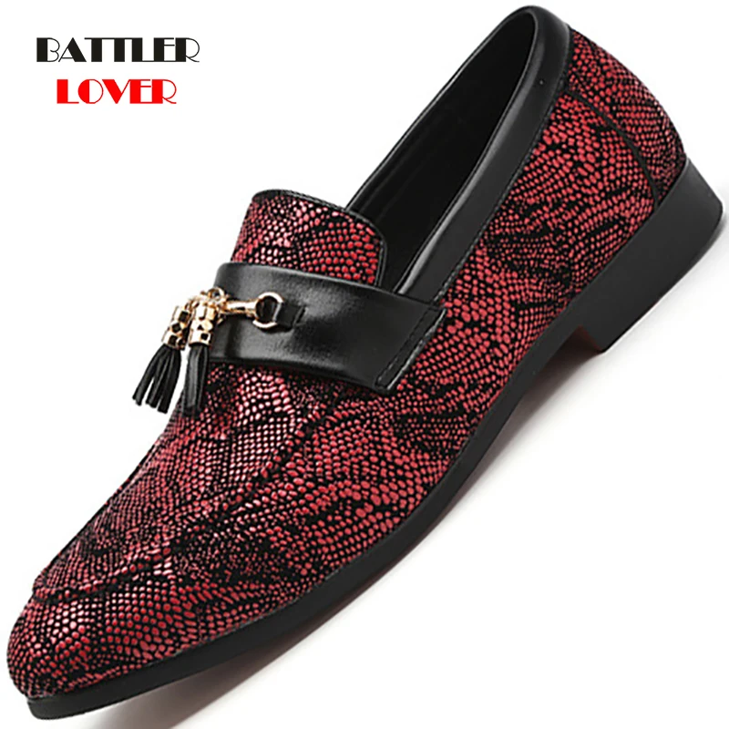Summer Outdoor Light Soft Snakeskin Leather Men Shoes Loafers Slip On Comfortable Moccasins Flat Casual Boat Driving Shoes 37-48
