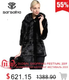 Best Real Mink Fur Coat Winter Long Natural Fur Mink Coats And Jacket Black Transformer Warm Women Clothes 2019 Vintage Plus Size 7XL 3