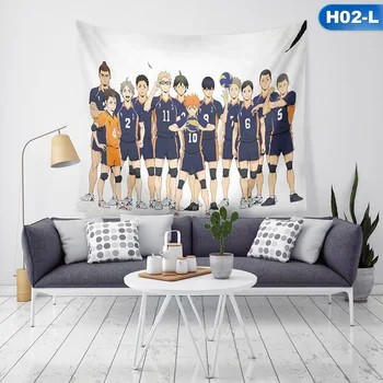 

Haikyuu!! Tapestry Art Wall Hanging Blanket Sofa Table Bed Cover Anime Haikyuu Home Decor Tapestry Beach Towel Picnic Yoga Mat