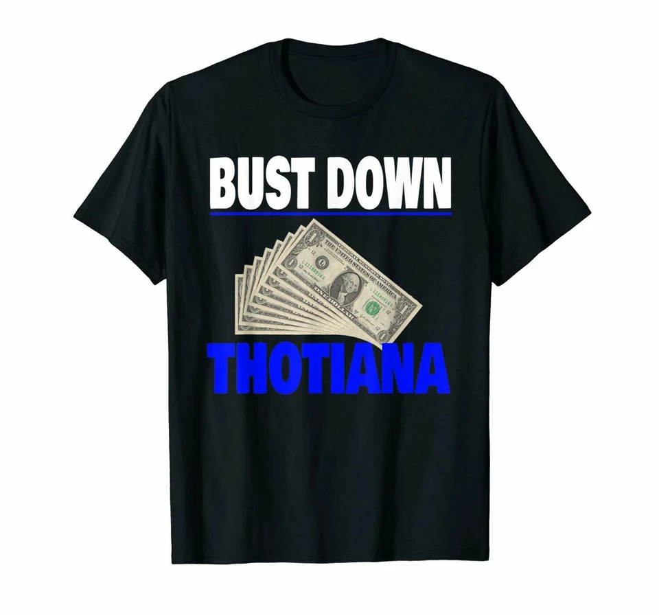 Бюст вниз тотиана Blueface известный Крип Черная футболка для хип-хоп фанатов S-3Xl?