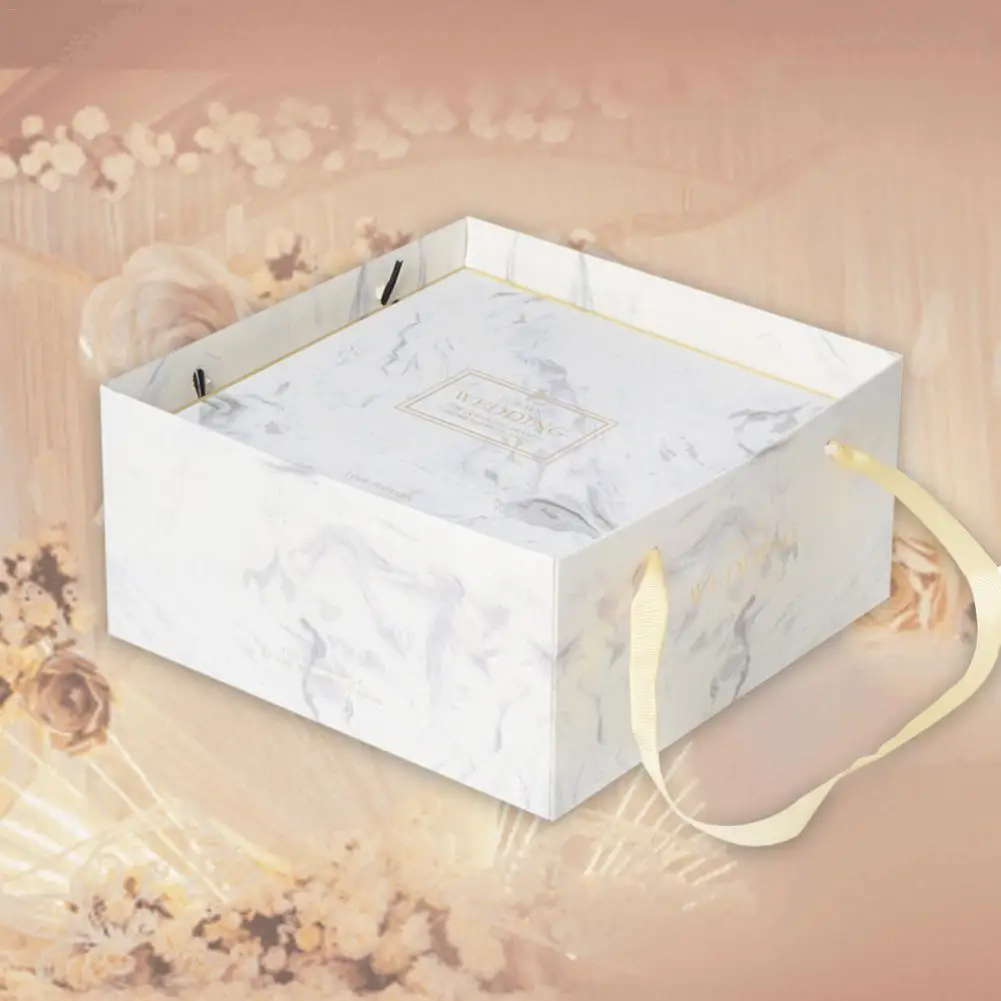 Мраморная Подарочная коробка подружки невесты с ручной подарочной коробкой свадебные конфеты подарок крафт-бумага пакет подружки невесты предложение коробка идеально подходит для свадьбы