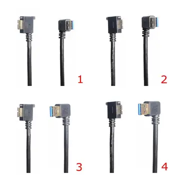 

USB 3.0 Type A 90 Degree Left& Right Angled to Micro B Male Cable Right left angle for HDD External Hard Drive Disk