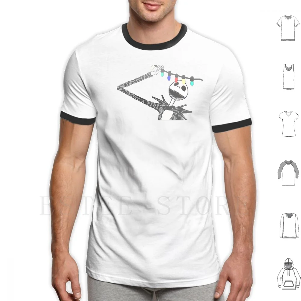 Nightmare Before Christmas T Shirt Cotton Men Stampa Fai-Da-Te Nightmare Before Christmas Christmas Halloween Questa È La Fata Di Halloween