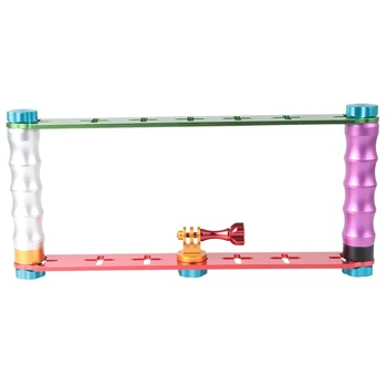 

Diving Water Sporting Set Cnc Double Handheld Self Pole Steady Holder Mount For Gopro Hero 3/3+/4/5 Xiaoyi Camera