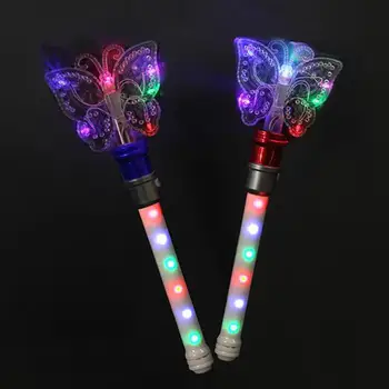 

Led Glowing Wand Toy Handheld LED Rotating Butterfly Wand Flashing Glow Stick Kids Toy Party Favors Concert Props
