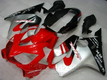 

Upgrade fairing kit for Honda CBR600 F4I 04 05 06 07 red silver black fairings 2004 2005 2006 2007 CBR600F4i TC12