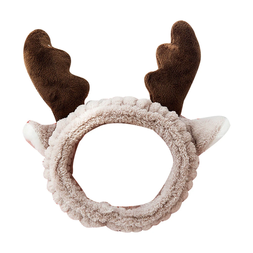 Solid Antlers Ears Headband Comfortable Rabbit Ear Spa Bath Shower Make Up Wash Face Cosmetic Hairband Hair Bands 1111