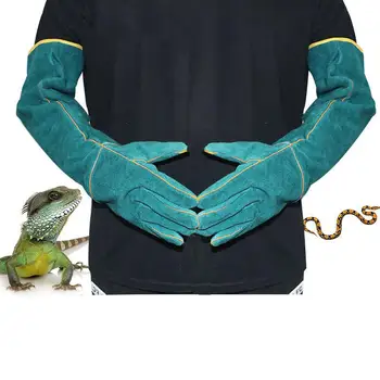 

Anti-bite Safety Bite Gloves For Catch Dog Cat Reptile Snake Lizard Ultra Long Leather Pets Grasping Biting Protective Gloves
