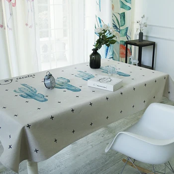 

Sholisa Printed Waterproof And Oil Resistant Polyester / Cotton Tablecloth