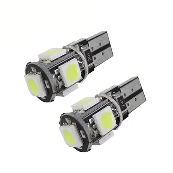 

T10 5 x 5050 SMD LED Red Light Decoding for Car License Plate Light Reading Light Car LED Bulb 12V Decoding License Plate