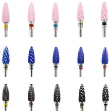 2 шт Керамические фрезы для ногтей маникюр ногтей педикюр сверла биты-аксессуары корунд фрезы мельница насадки для маникюра