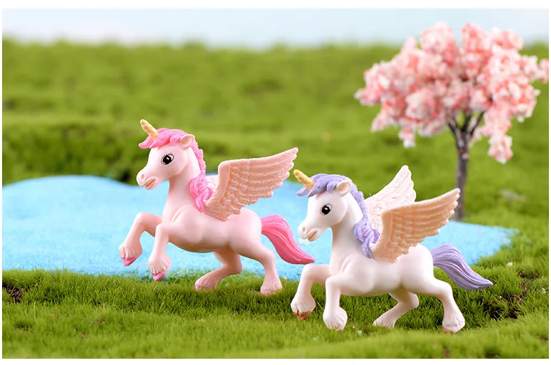 Pegasus Foal Miniature Dollhouse FAIRY GARDEN Accessories 
