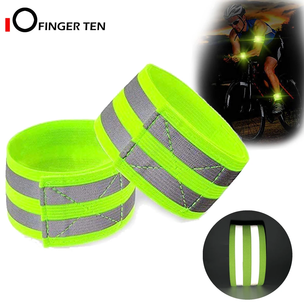 High Visibility Reflective Bands On Wrist Arm Ankle Leg For Night Walking  Cycling Running Safety Reflector Tape Straps - Ankle Support - AliExpress