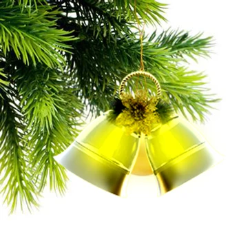 

2pcs Sound Control LED Christmas Decorative Lights Music Colorful Lights Small Bell Lantern Light for Home Decoration
