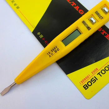 

1pc TU-d98 Digital AC/DC Voltage Tester Portable LCD Power Socket Detector Sensor Test Pen With Soft Plastic Handle Color Random