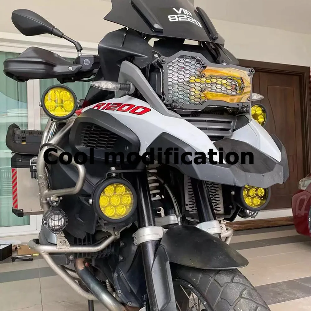 Soporte Para Faros Auxiliares Compatible Con BMW R 1250 GS Adventure (2019-2023) - Montaje En Panel Frontal