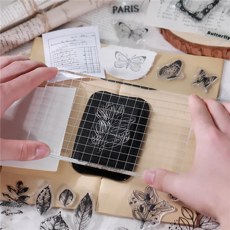 Silicone Clear Stamps Letter Digital Plant DIY Scrapbooking Craft Supplies Seal Card Scrapbooking Postage Photo Album Stamping clear stamps silicone stamps alphabet stamps embossing stamps
