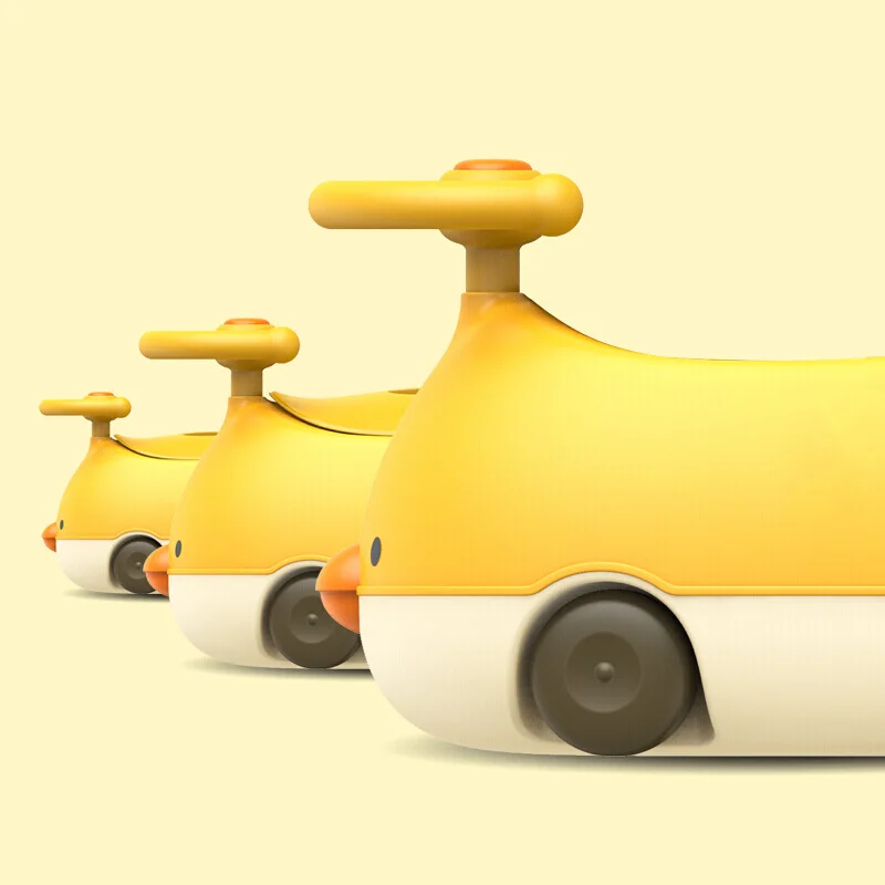 Baby Shining 2 in 1 Kid Toilet 1-6Y 3 Color Chicken Portable Toilet Boy Girl Baby Urinal Cartoon Covered Urinal Ride on Toy Gift