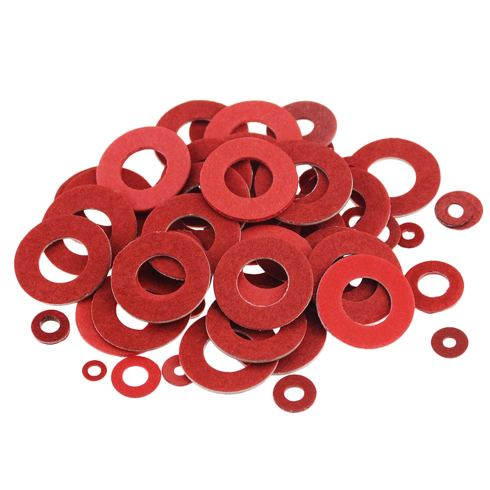 WSHR-02981 100PCS M2 M3 5mm-8mm Outside Dia Insulated Washers Gasket Red Steel Paper Washer Gaskets Inner Dia: M3x7mm WSHR-02981 100PCS M2 M3 5mm-8mm Outside Dia Insulated Washers Gasket Red Steel Paper Washer Gaskets Inner Dia: M3x7mm
