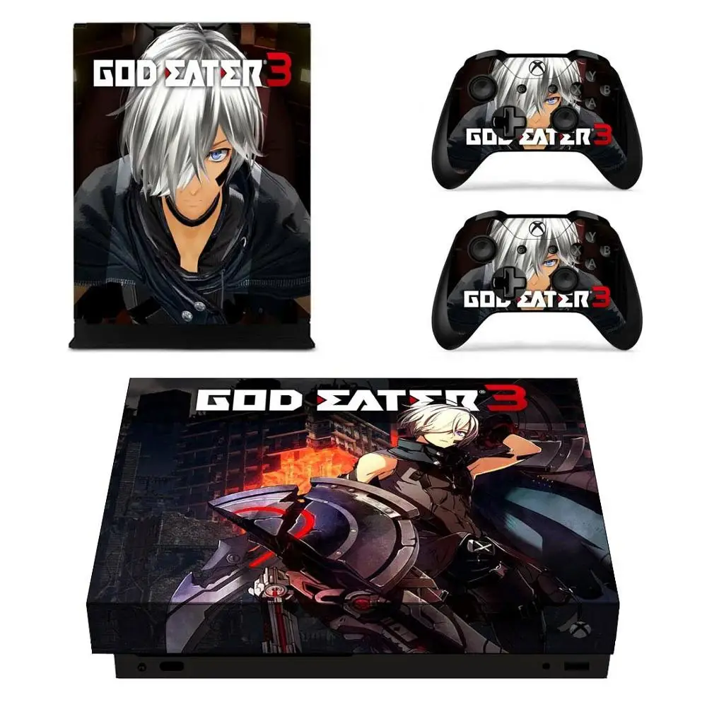 YSX1X1933 God Eater Skin для Xbox One X стикеры s Виниловые стикеры Adesivo для Xbox one X консоли пульта дистанционного управления скины - Цвет: YSX1X1933