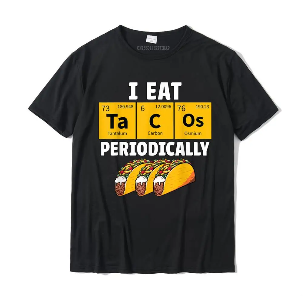 Summer T-shirts 3D Printed Short Sleeve Coupons Round Neck Pure Cotton Tops Shirts Geek Tshirts for Men Summer Taco Funny Food Eat Tacos Periodically Humor Science Gift T-Shirt__32645 black