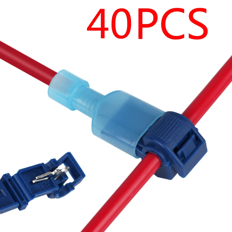 20/40pcs Ttap Wire Connectors Quick Electrical Cable Connectors Snap