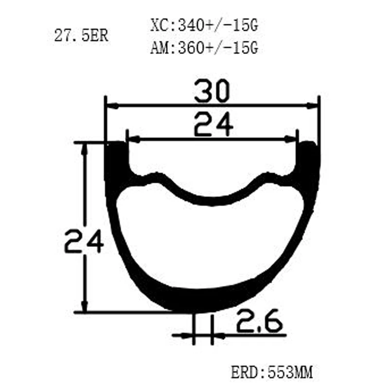 27.5er 30x24mm