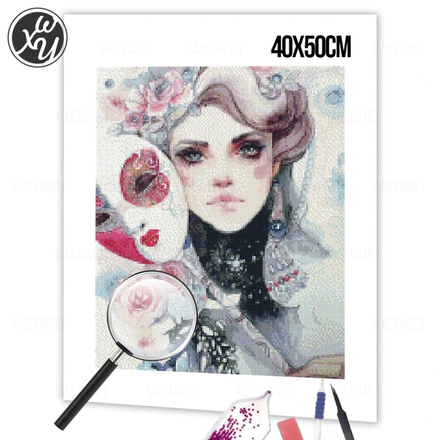 5D Diamond Portrait Cartoon Diamond Art 3