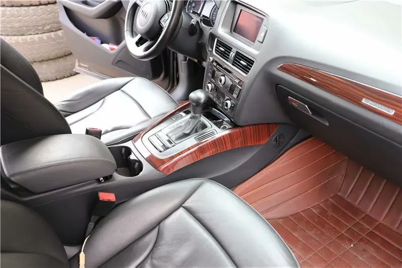 CDCOTN аксессуары для салона автомобиля Наклейка покрытие из углеродного волокна украшение для Audi Q5 10-18 интерьерные молдинги наклейка s Авто продукт