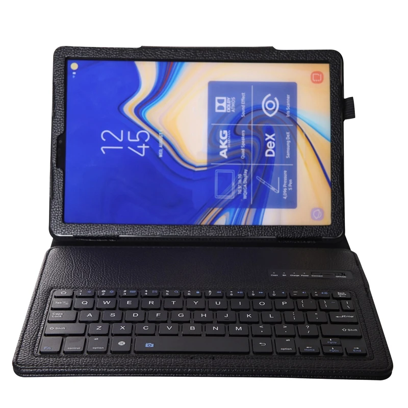 Чехол с клавиатурой Lychee для samsung Galaxy Tab S4 10,5, модель Sm-T830/T835/T837, тонкий легкий Чехол-подставка с отсоединением