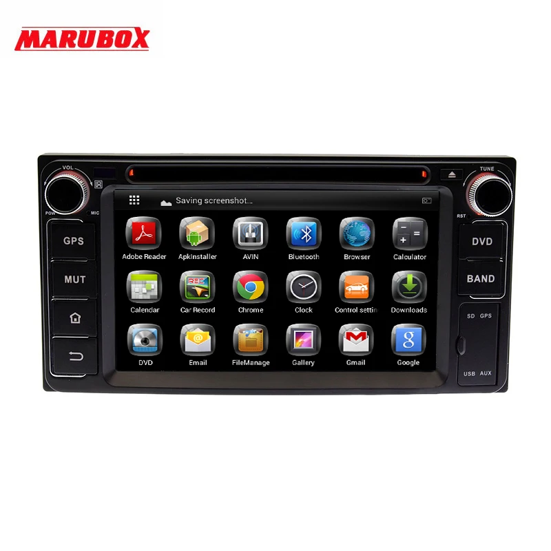 

MARUBOX KD-6229 Universal 6.2" Car DVD Player for Toyota, Daihatsu, 2 Din Car Radio with GPS Navigation Stereo Radio Bluetooth