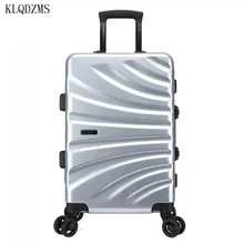 KLQDZMS 20/22/24/26 дюймов студент прокатки Чемодан чемодан на колесиках чемодан на колесах Для женщин вести дорожная сумка