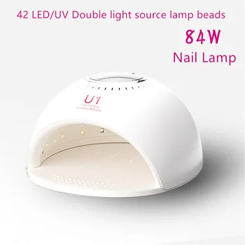 

84W Nail Lamp Infrared intelligent induction 42 /UV Double light source lamp beads Intelligent display time