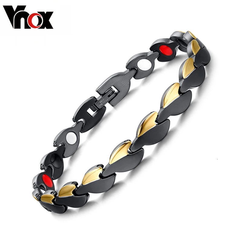  Vnox Women's Healthy Bracelets & Bangles Magnetic Power Free Length Adjust Tool