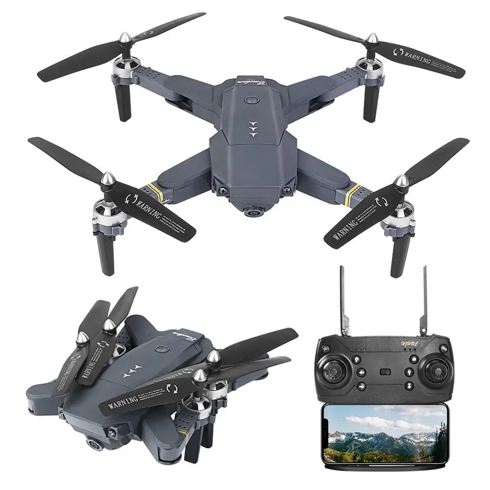

Foldable Quadcopter Wide Angle WIFI HD Camera Real-time Transmission Photos Video Adjustable 3 Flight Speed 2.4GHz RC Drone