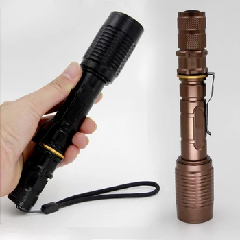 

Protable Outdoor 3000 Lumens 2x18650 Portable Handy LED Flashlight Small Pocket LED Torch Light Lamp