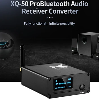 

XDUOO XQ-50 Pro Bluetooth 5.0 DAC Adapter Audio Receiver Decoding Converter Multifunction OLED Display Support PC USB DAC