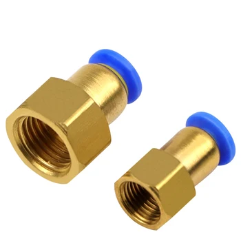 

Accesorio de tubería de aire 10mm 12mm 8mm 6mm Tubo 1/8 "3/8" 1/2 "BSP 1/4" Conector hembra de hilo latón neumático conector de