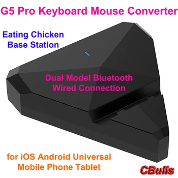 

G5 G5 Pro Keyboard Mouse Converter Dual Model Bluetooth Wired Connection Eating Chicken Base Station for iOS Android